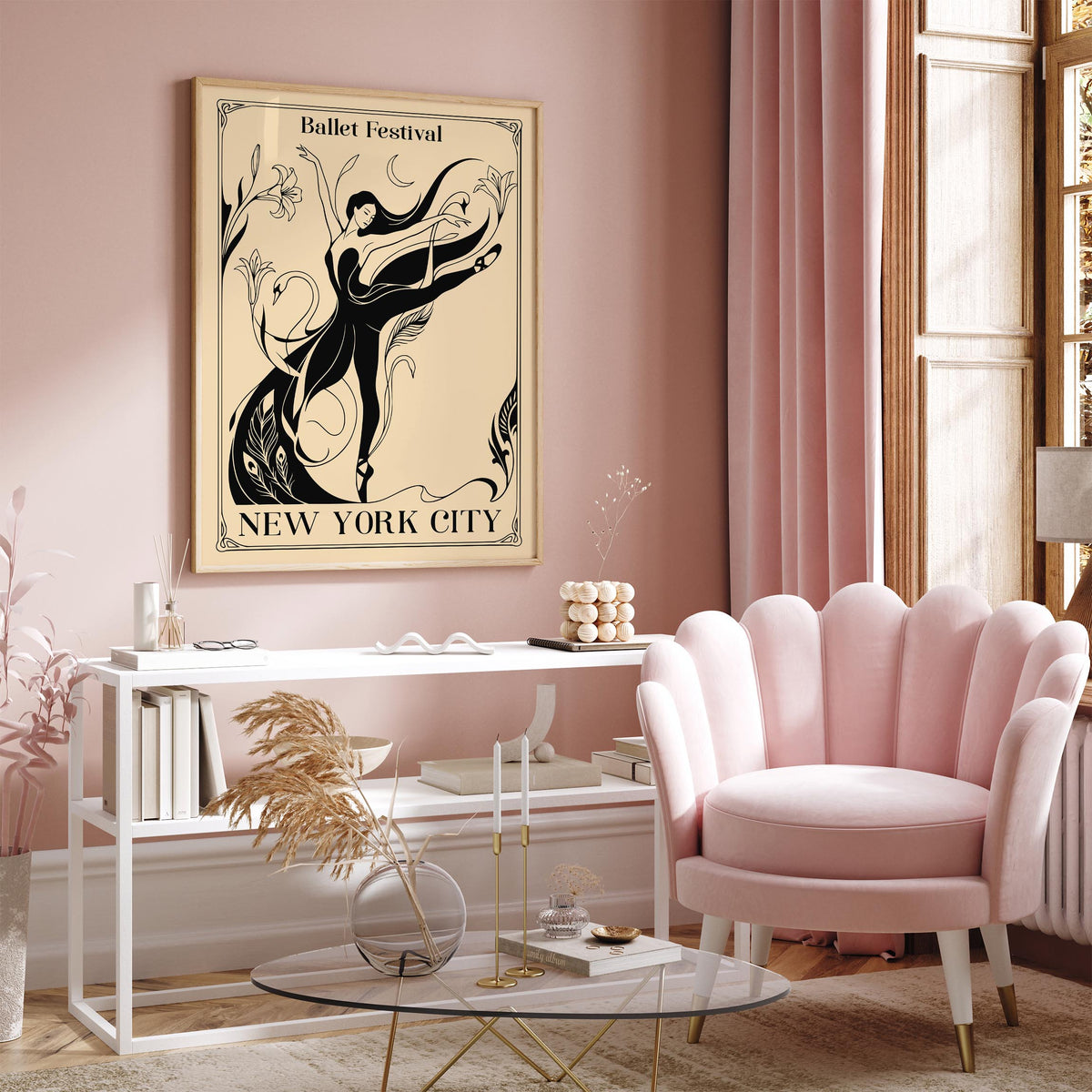 New York City Ballet Festival Art Poster