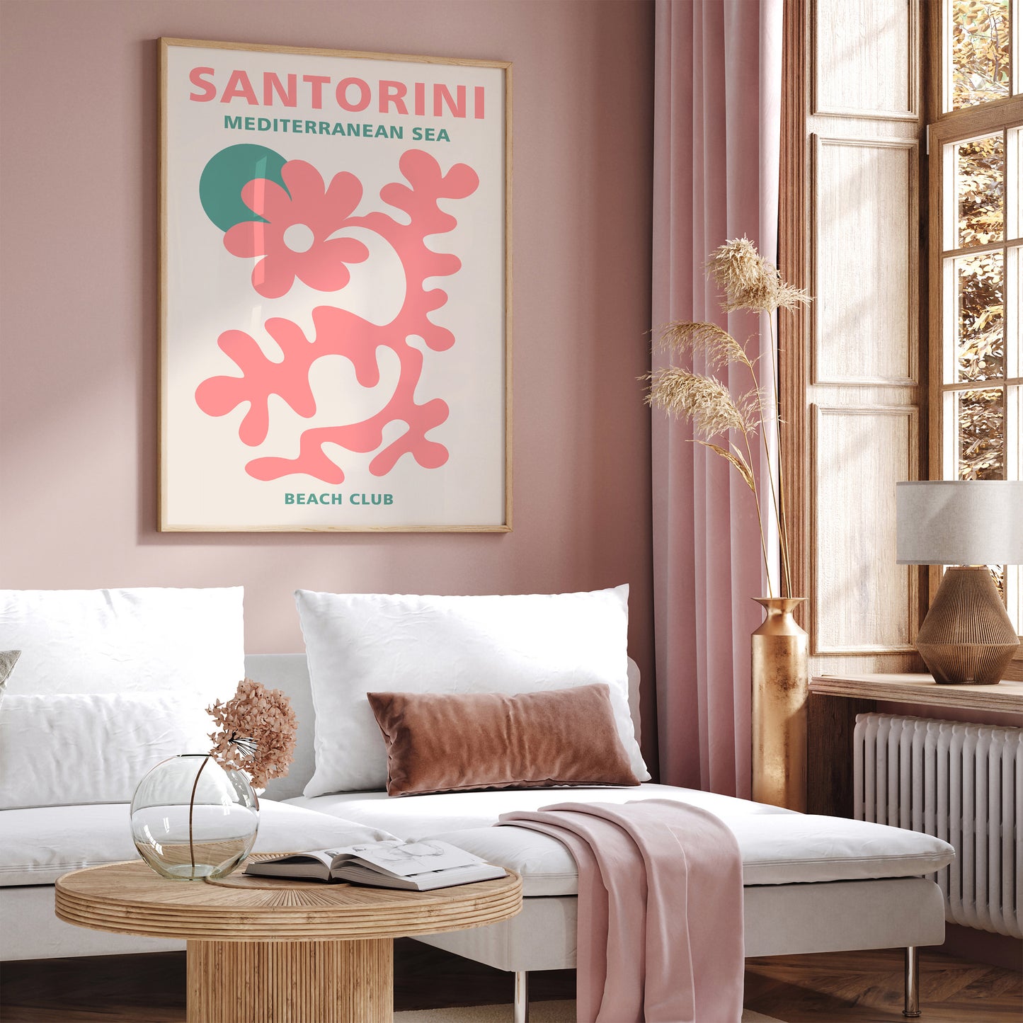 Santorini Beach Club Poster