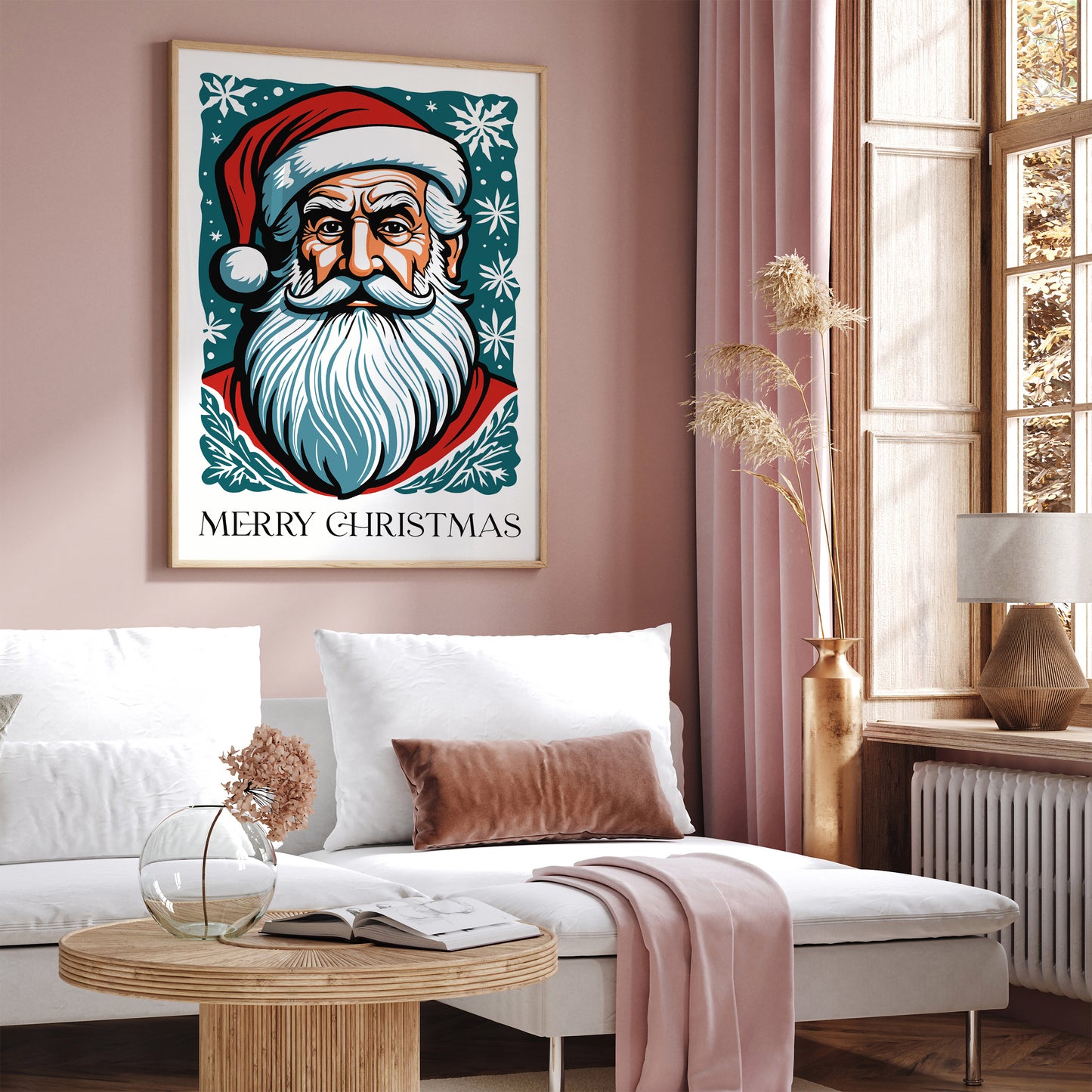 Santa Claus Merry Christmas Poster