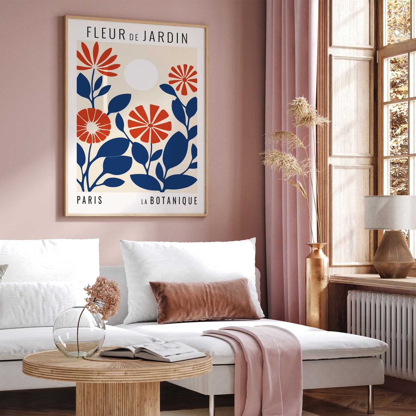 Retro French Flower Market Print