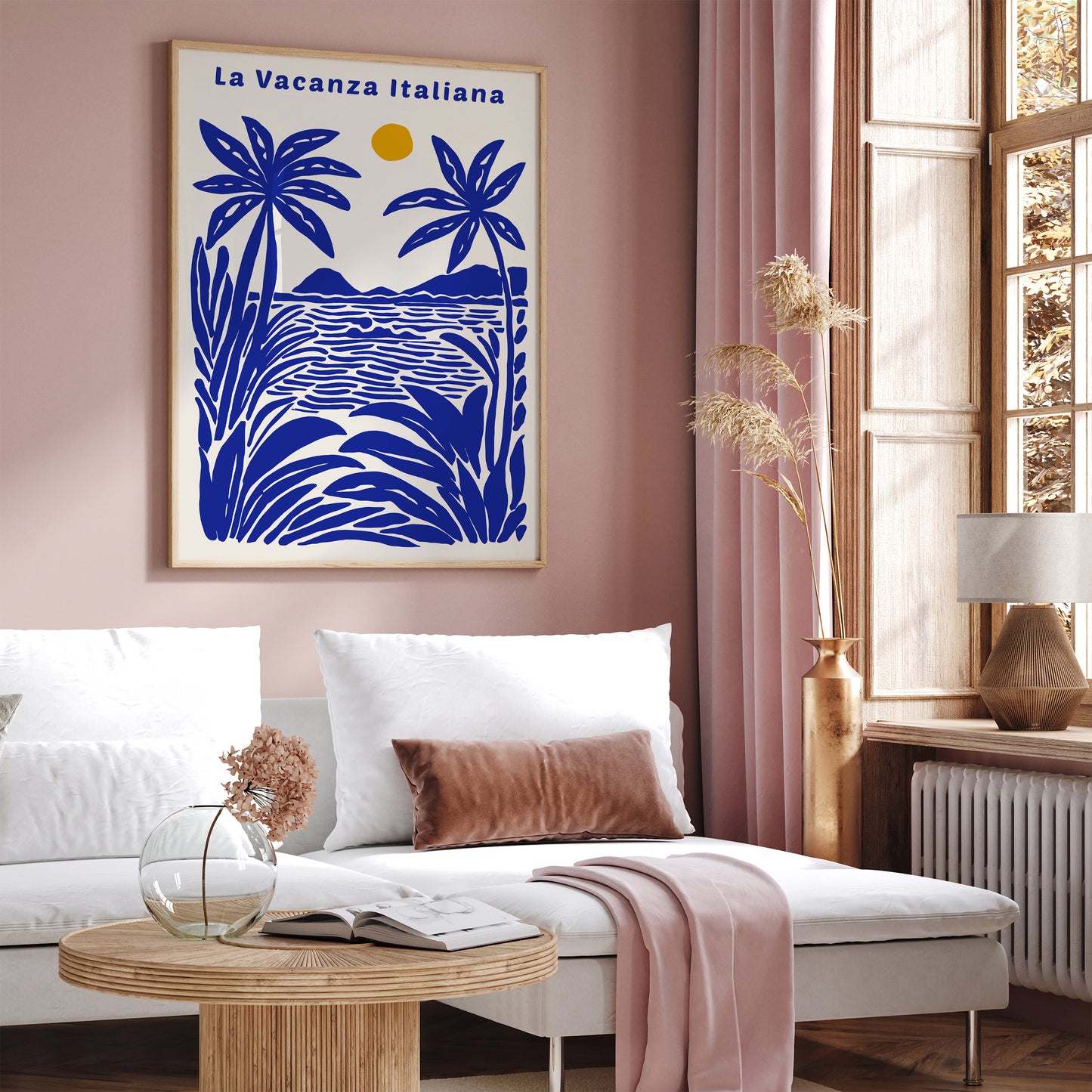 La Vacanza Italiana Blue Poster