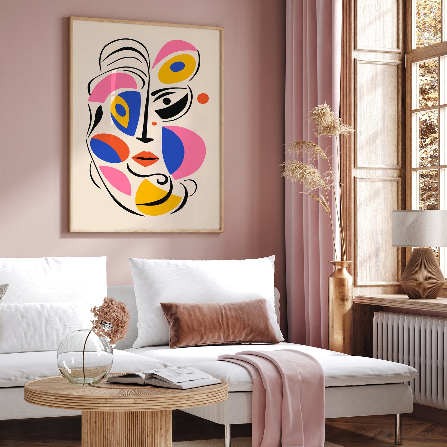 Trendy Woman Face Art Print