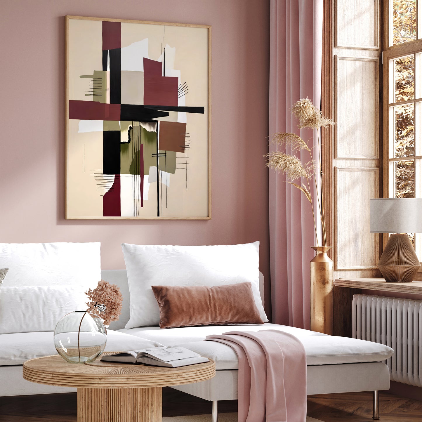 Bold Abstract Art Print for Modern Home Decor