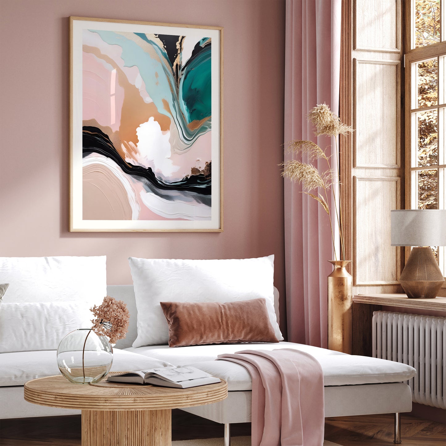 Expressive Hues Abstract Art - Trendy Wall Art