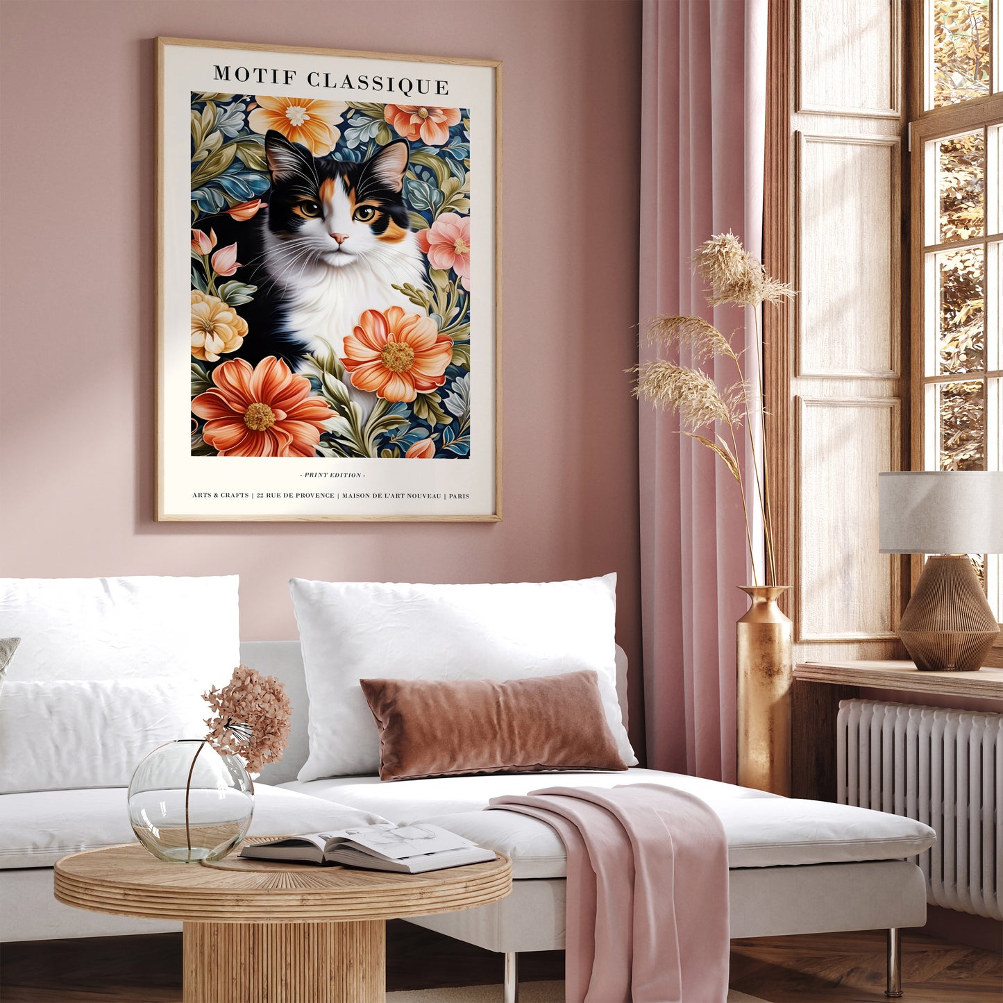 Calico Cat Portrait Wall Art