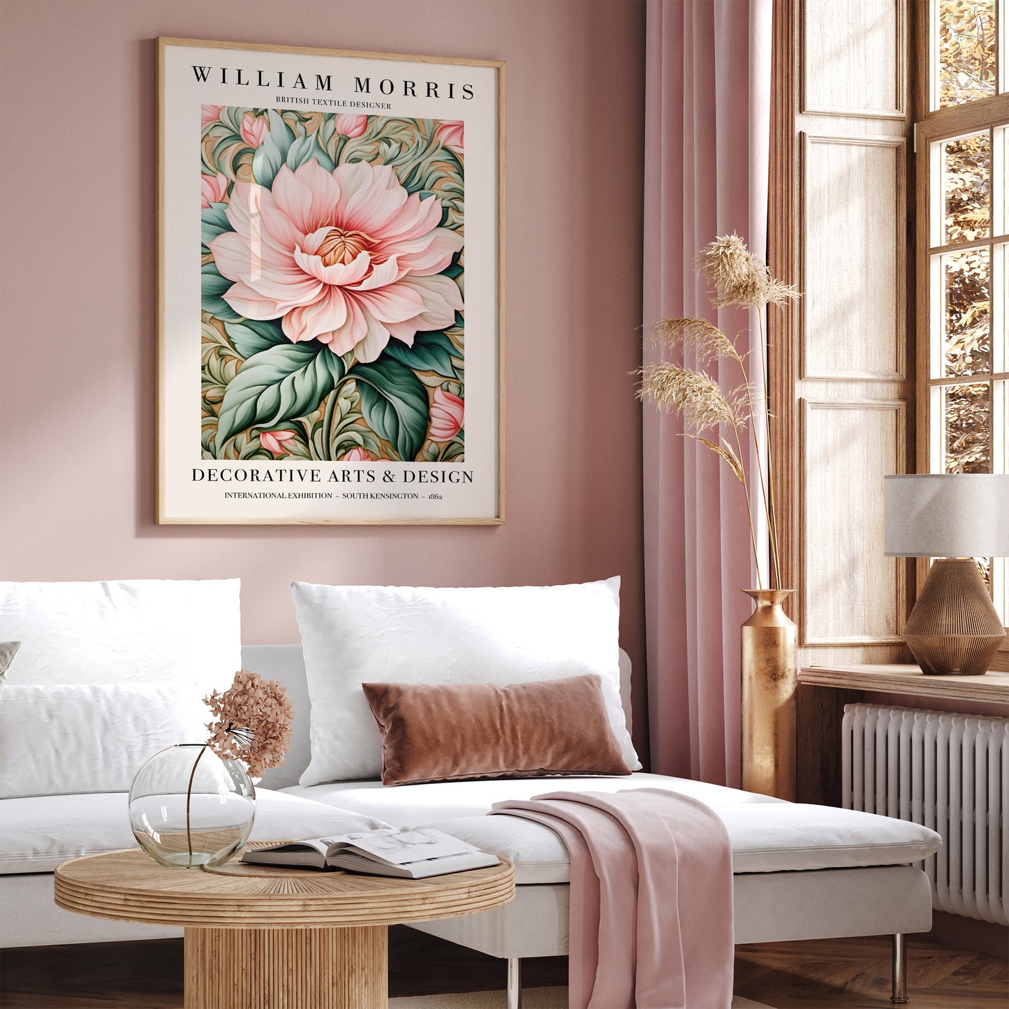 William Morris Floral Exhibition Poster