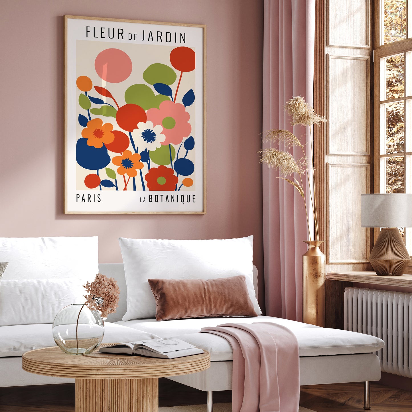 French Flower Market Art Print