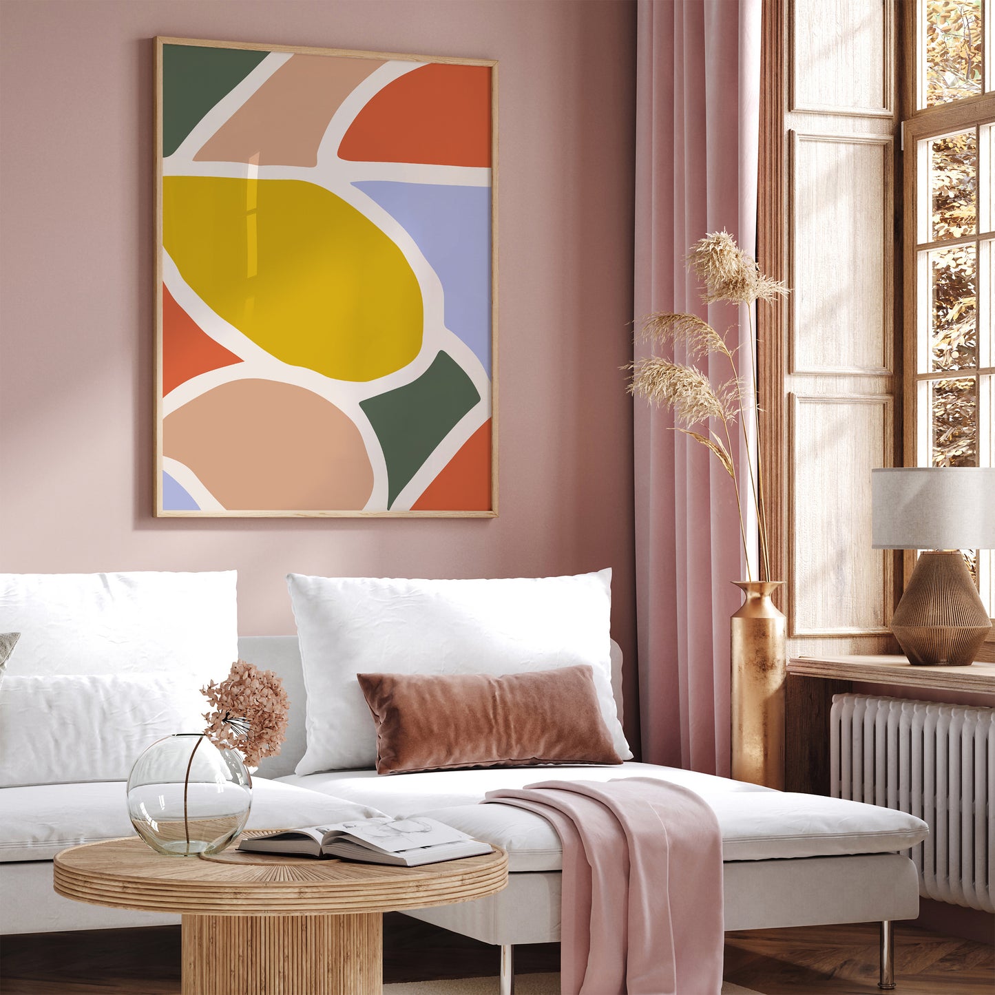 Large Abstract Wall Art - Trendy Poster Design