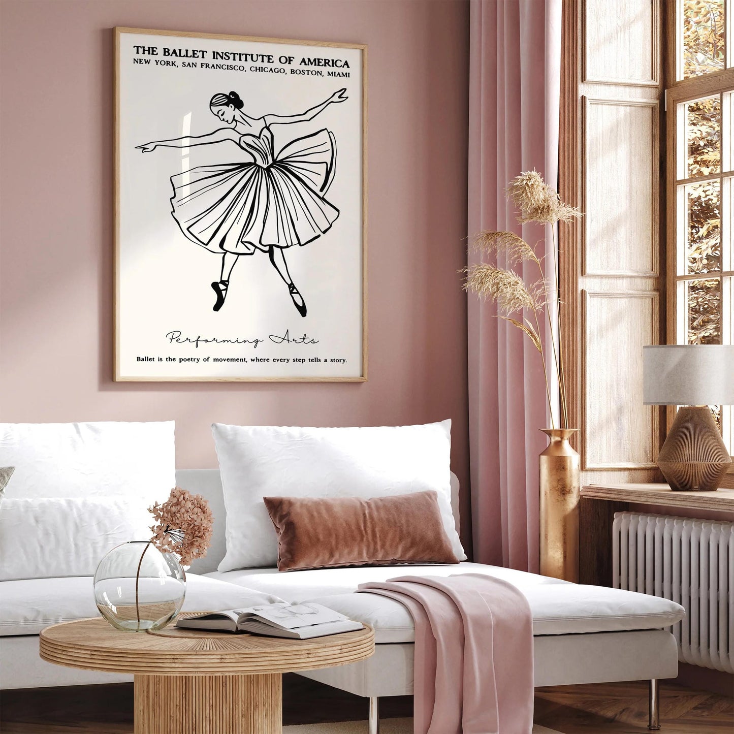 Black and White Ballet Poster