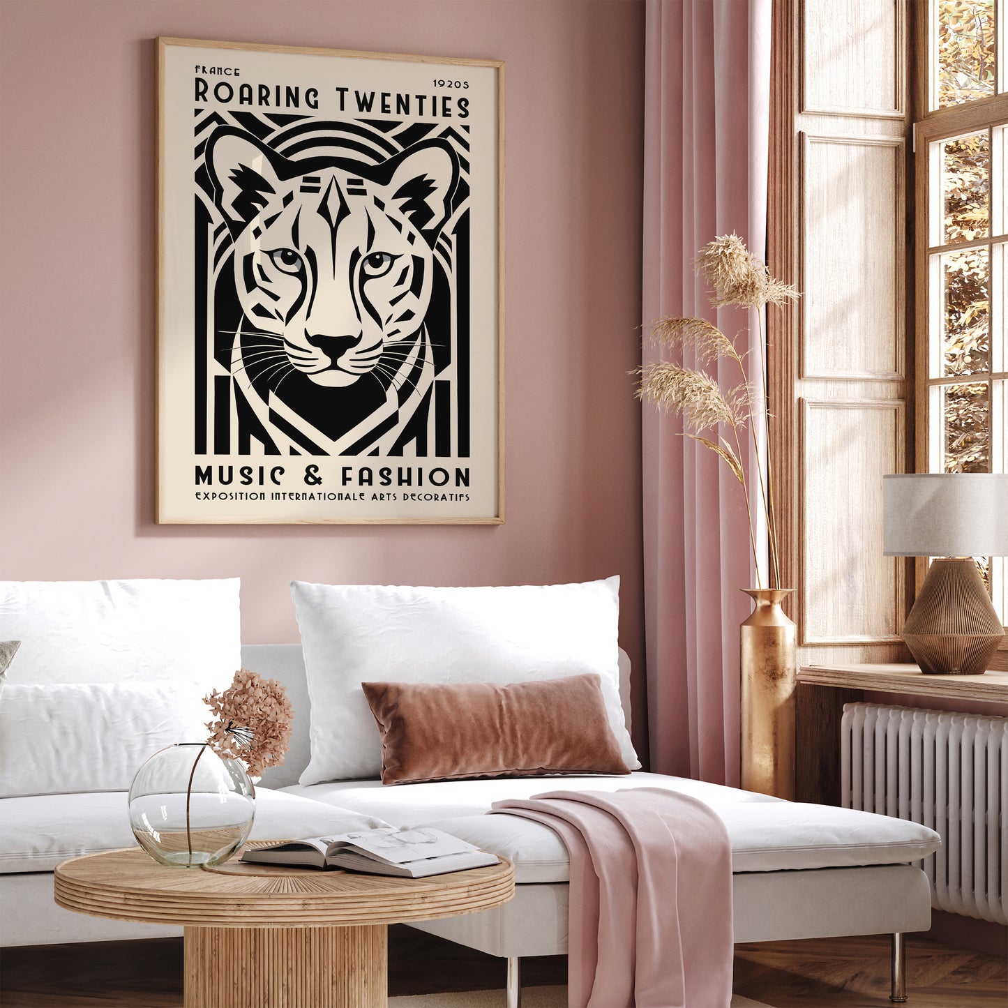 Art Deco Tiger Poster – 1920s Music & Fashion Wall Art