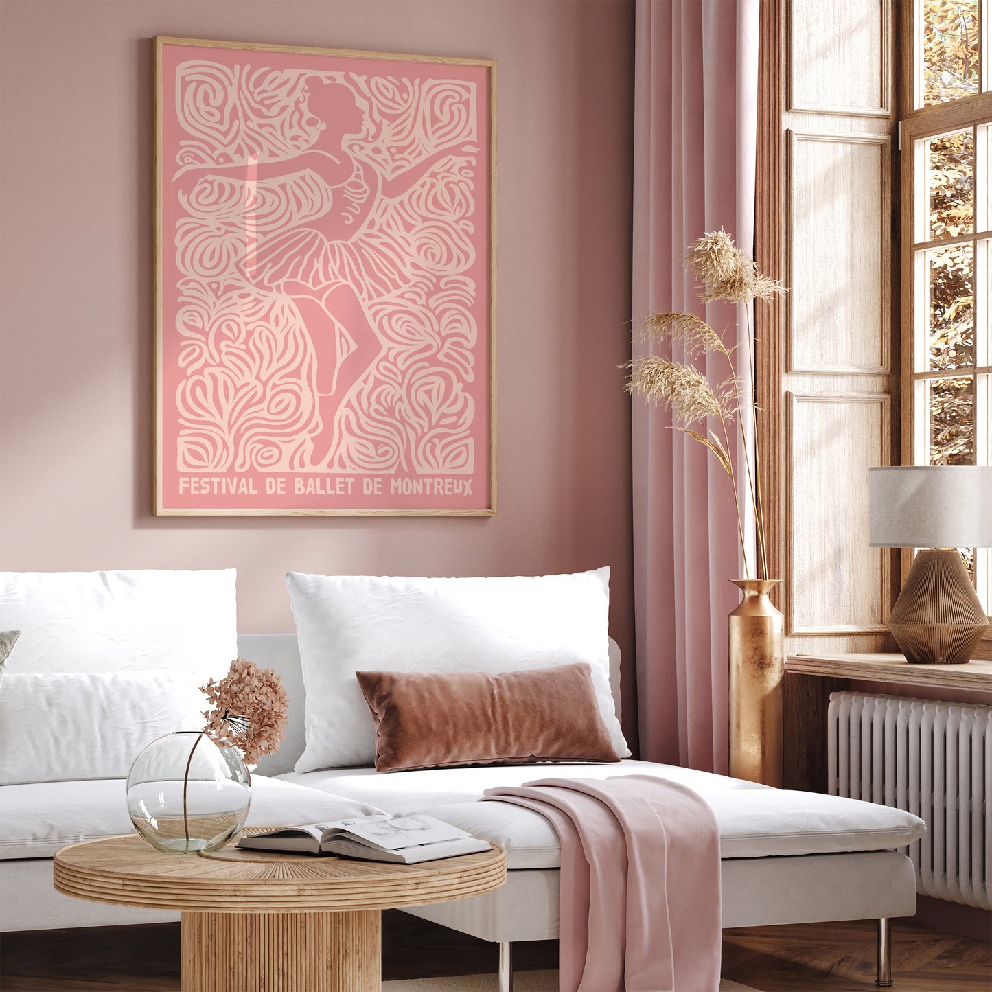 Montreux Ballet Pink Wall Art Print