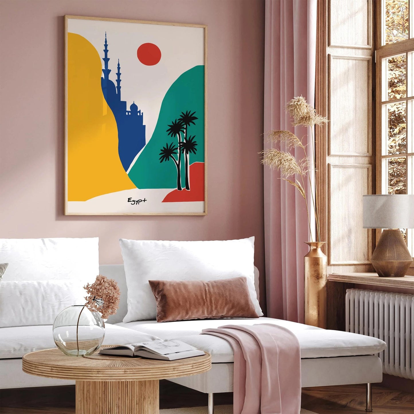 Egypt Mid Century Modern Travel Poster