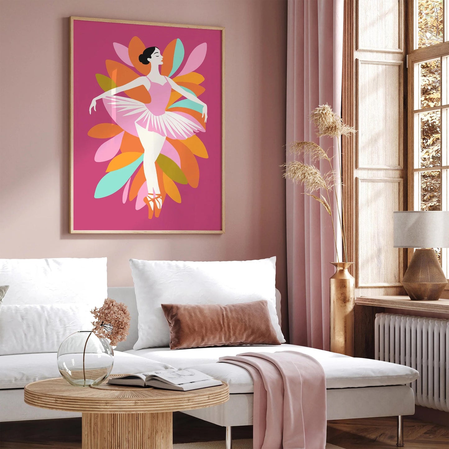 Pink Ballerina Dance Poster – Ballet Wall Art