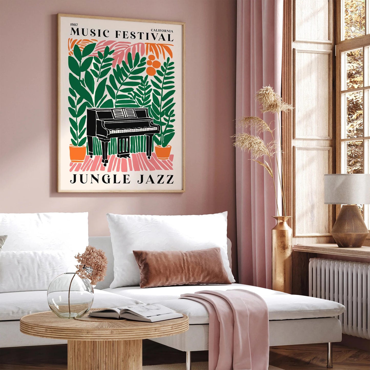 Jungle Jazz Music Art Print - Colorful Poster