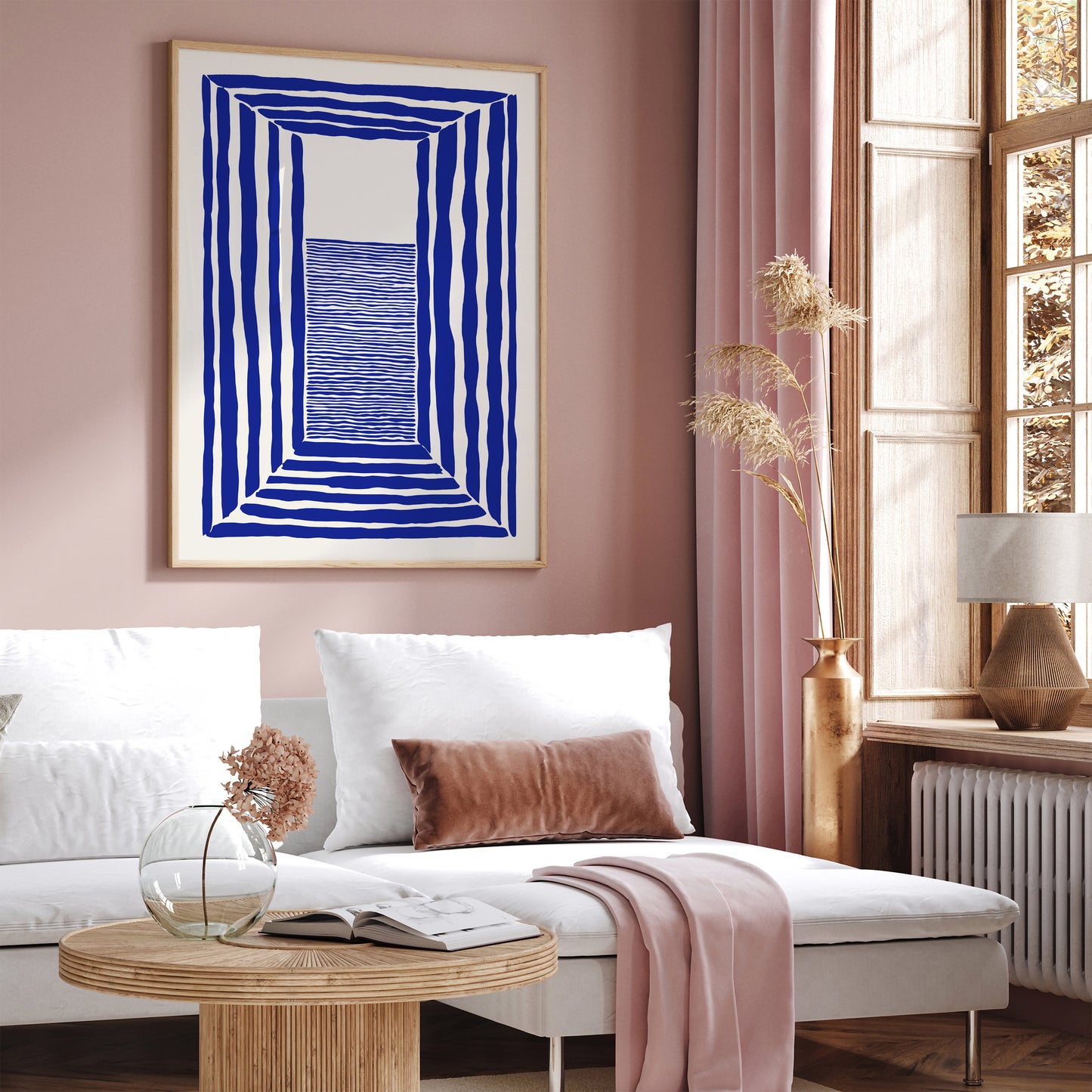 Abstract Minimalist Line Art Landscape Poster