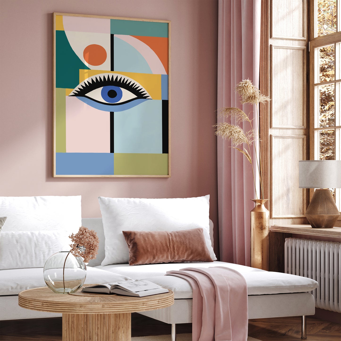 Mid Century Modern Eye Art Print