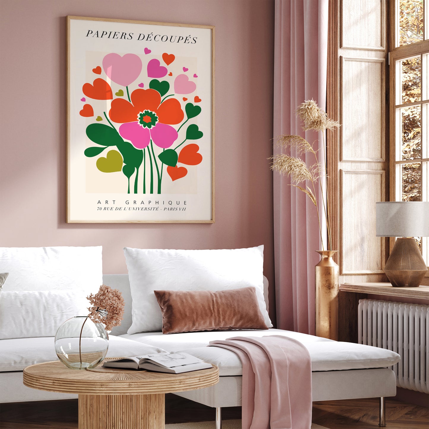 Papier Decoupes Floral French Art Print