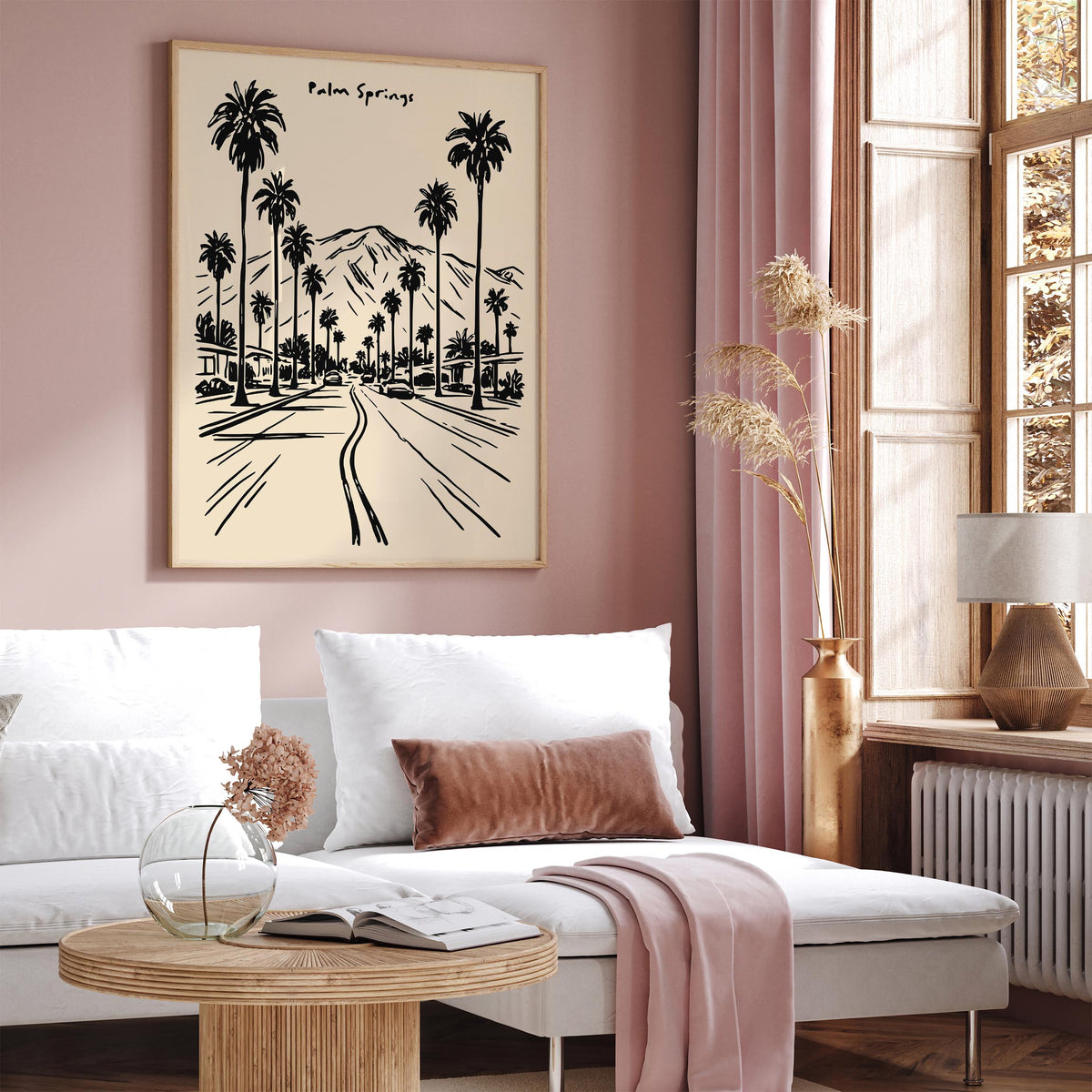 Palm Springs California Street Poster