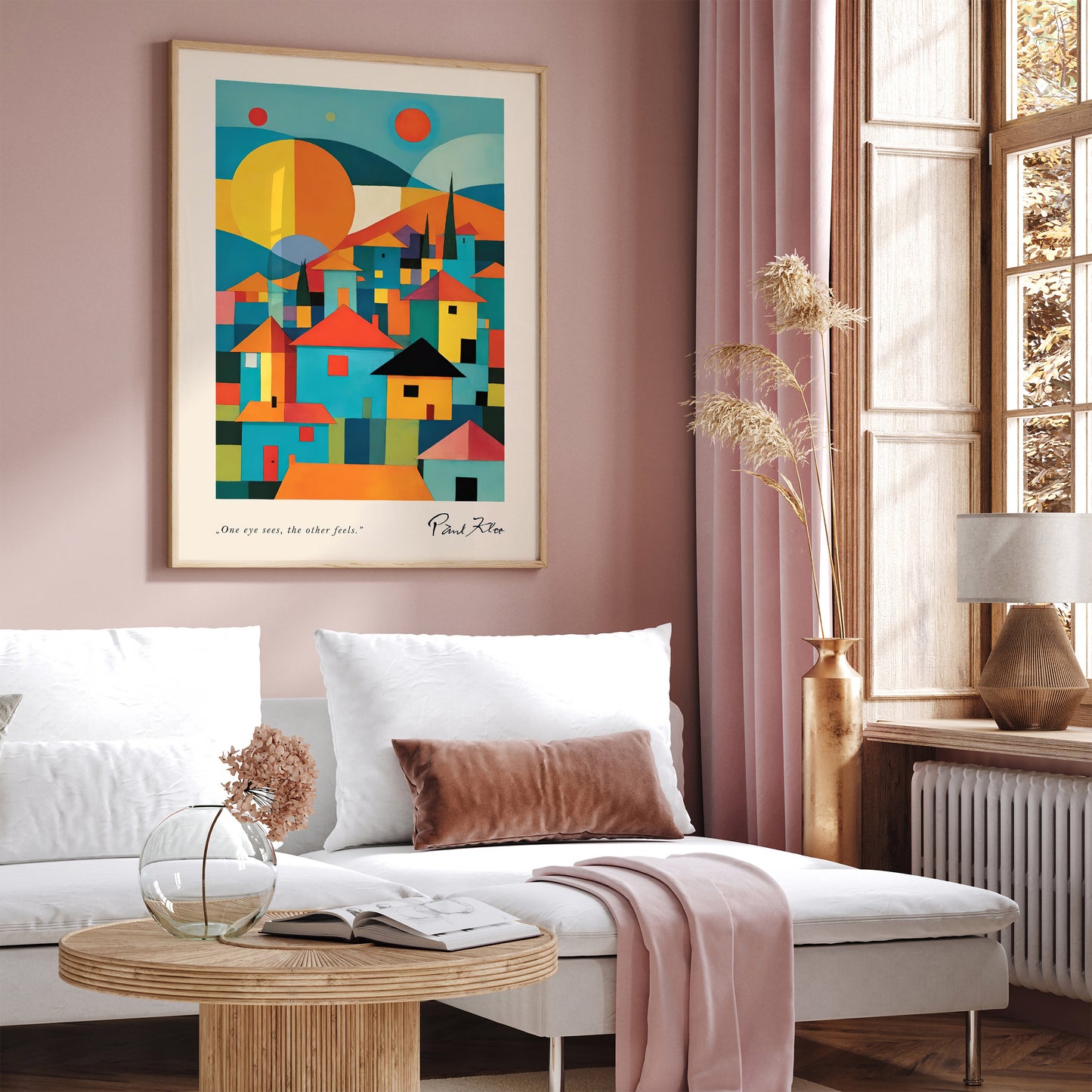 Colorful Houses II Paul Klee Poster Print