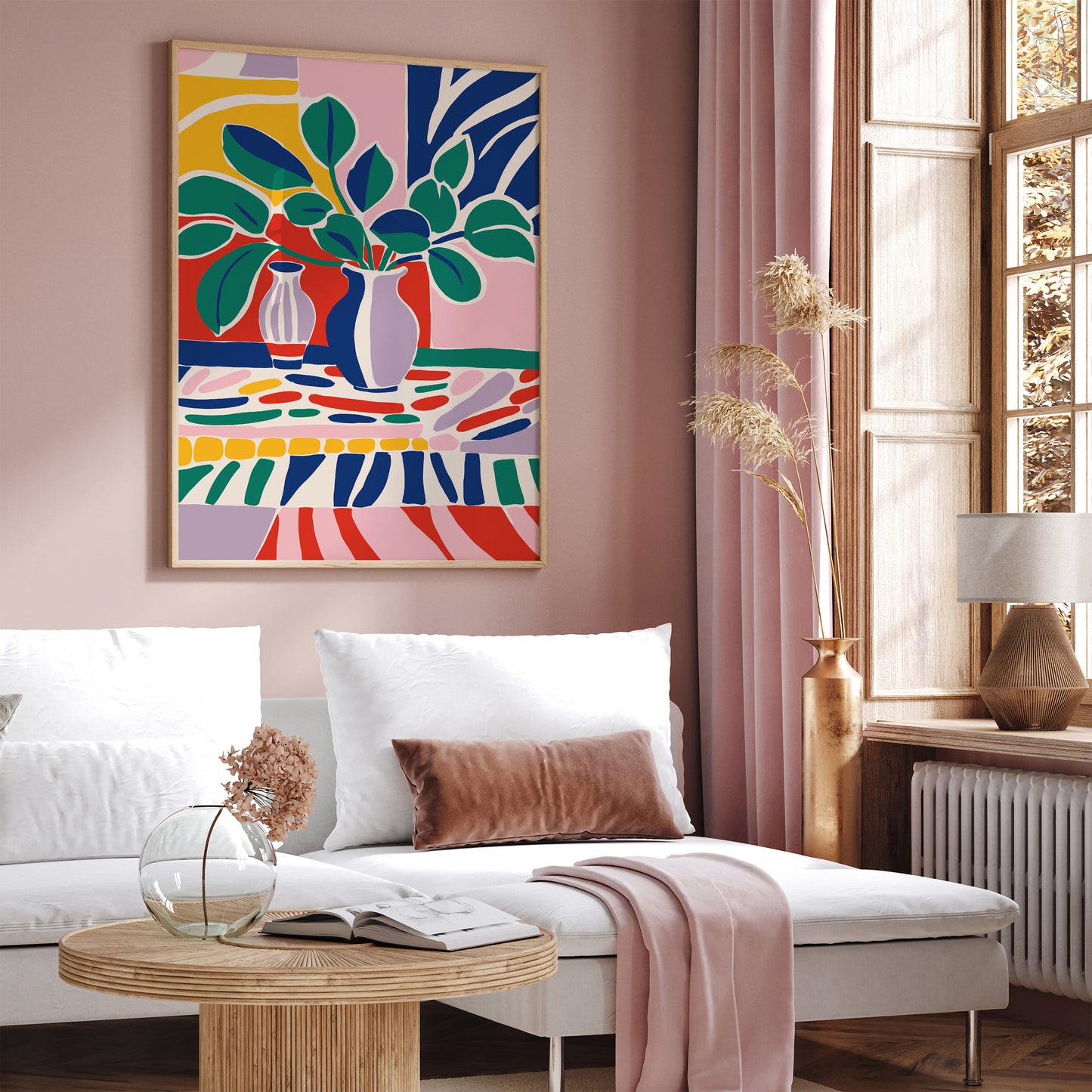 Colorful Cutouts Flowers Poster