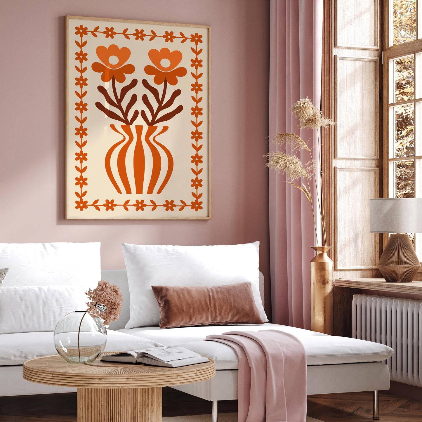 Retro Flowers Wall Art 2026