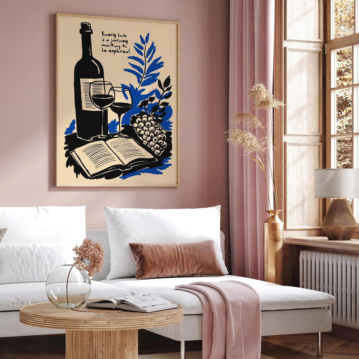 Every Book is a Journey Quote Print – Literary Wall Art