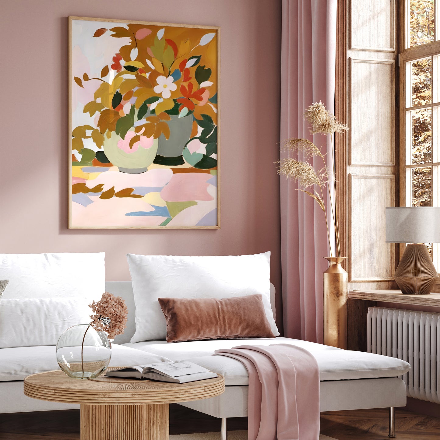 Still Life, Abstract Nature Painting Art Print