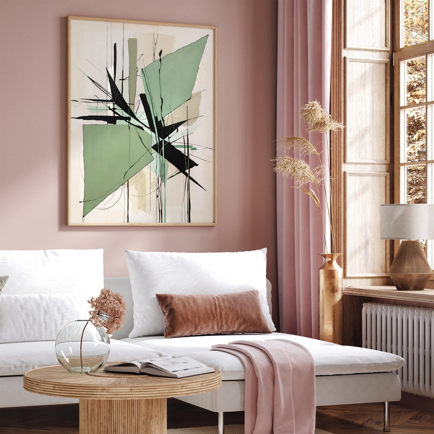 Abstract Art Print for Minimalist Home Decor