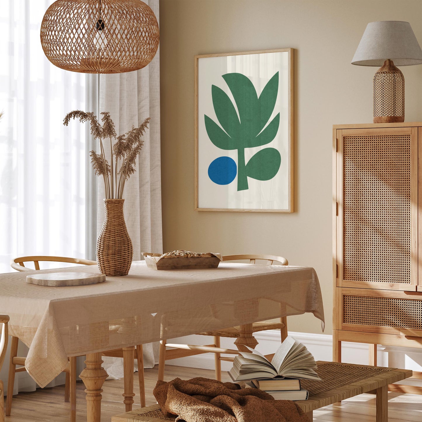 Abstract Palm Tree Poster