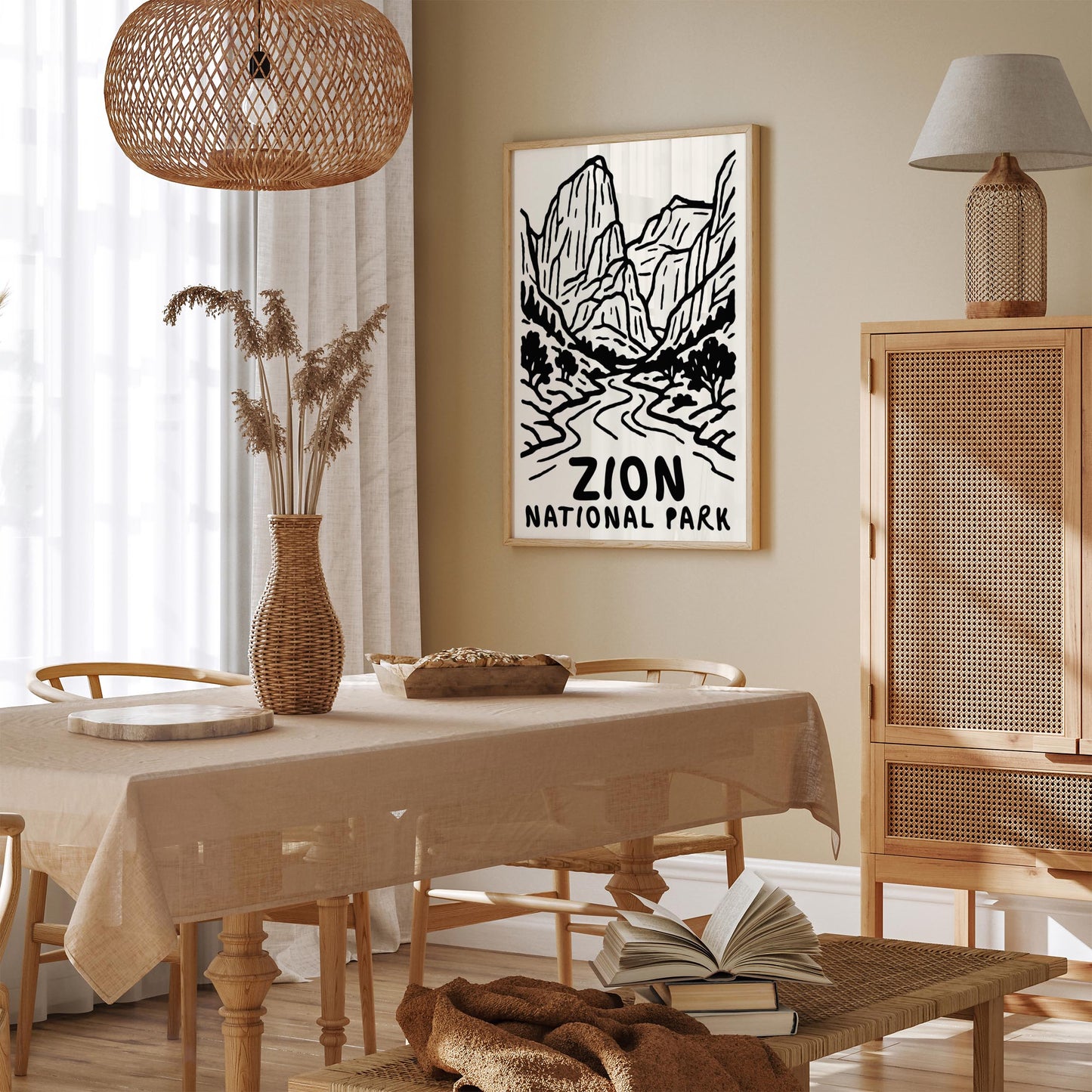 Zion National Park Travel Poster