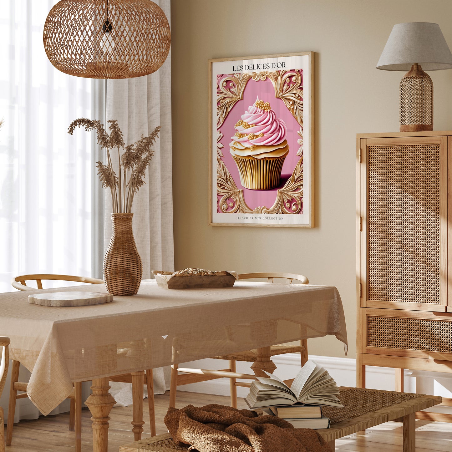 Vintage French Bakery Patisserie Poster