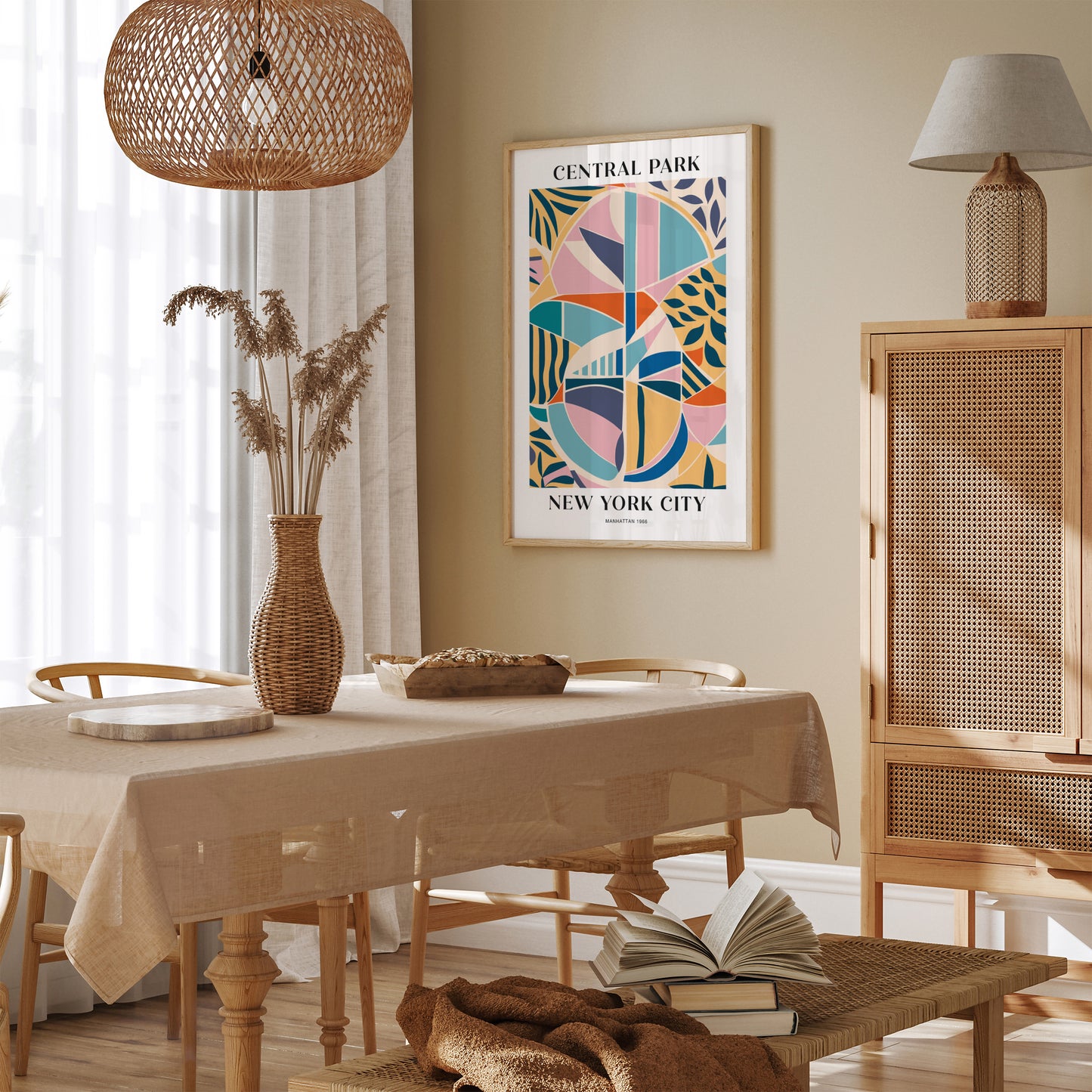 Abstract Central Park NYC Poster