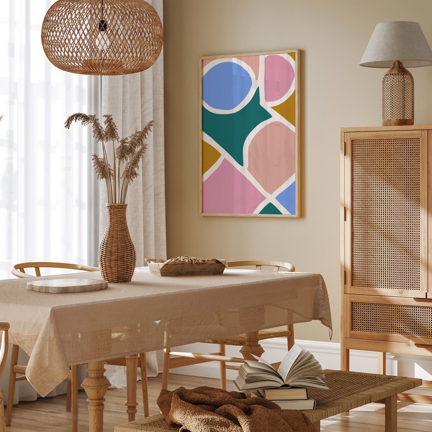 Abstract Colorblocks Poster - Artistic Home Decoration