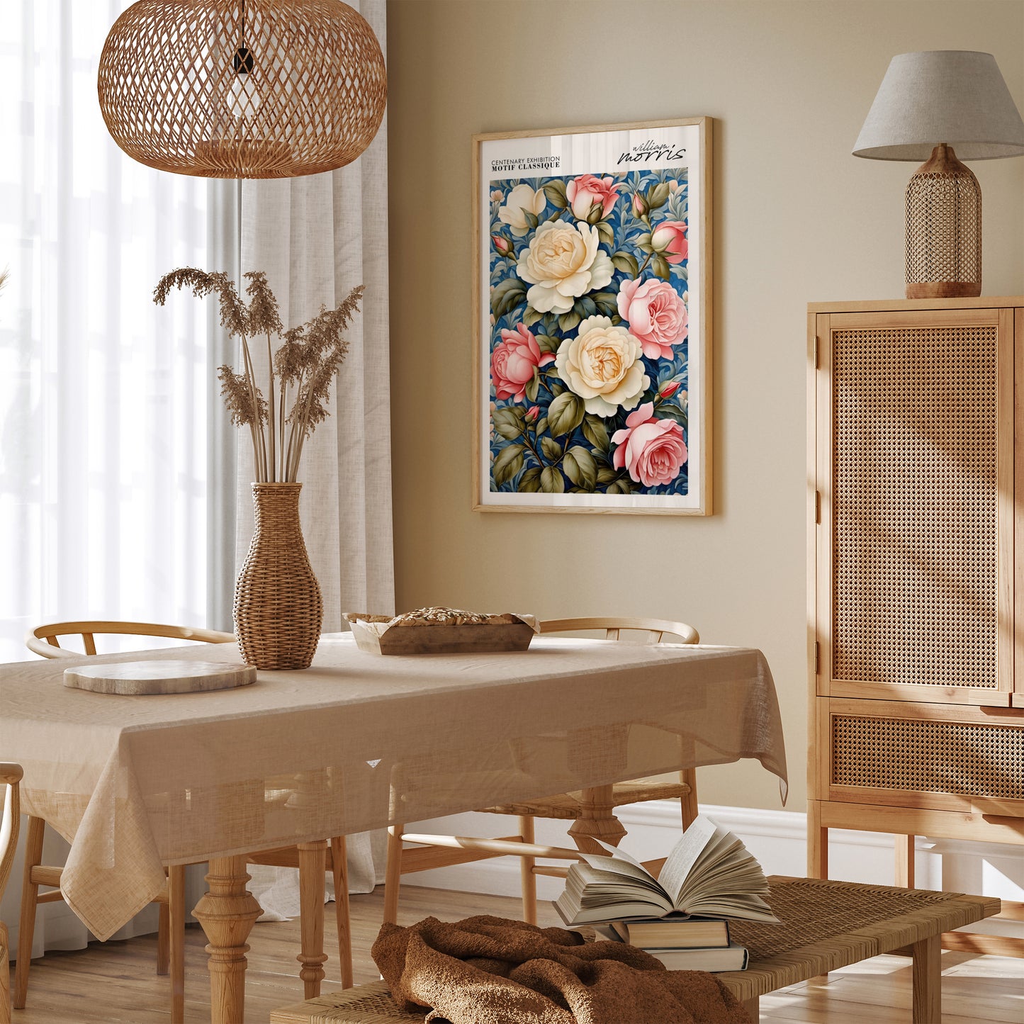 Elegant Classic Roses Wall Art