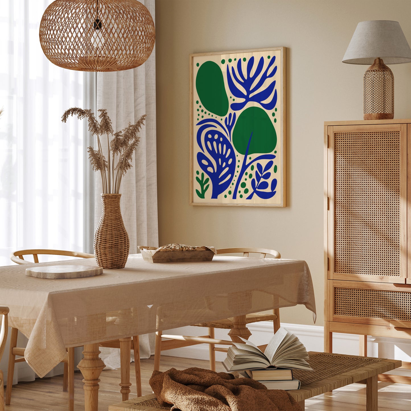 Modern Organic Shapes Abstract Poster 2025