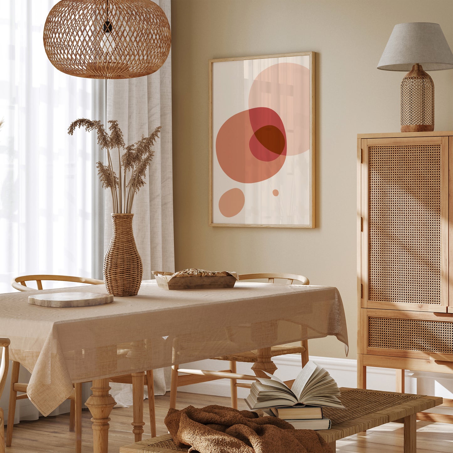 Neutral Tones Minimalist Art Print