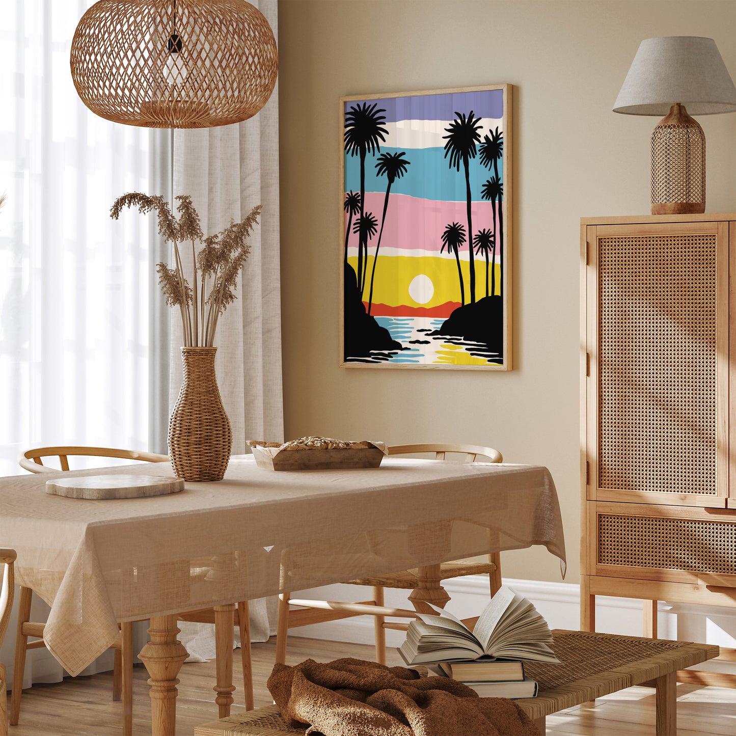 Sunset California Art Print
