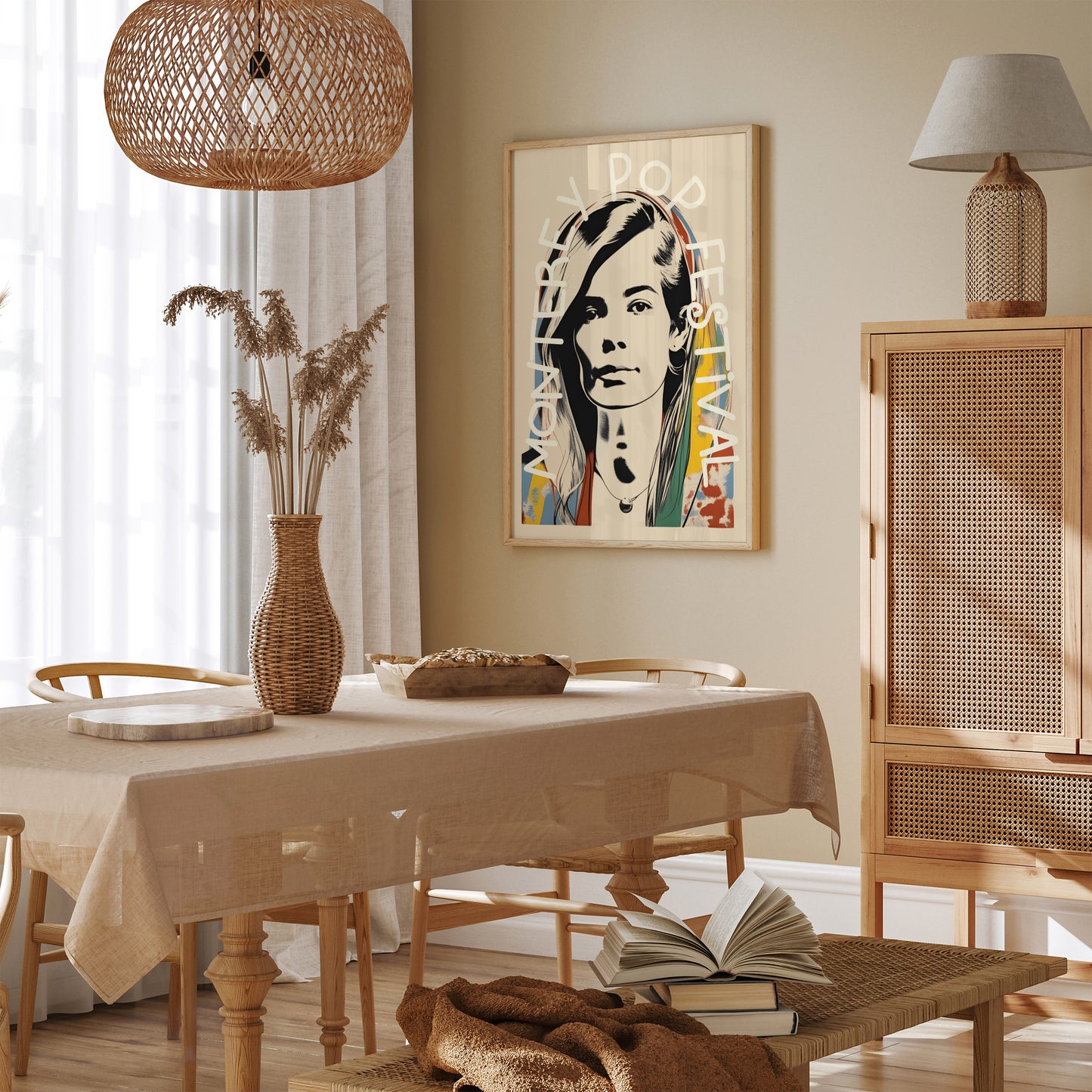 Monterey Pop Festival Hippie Poster