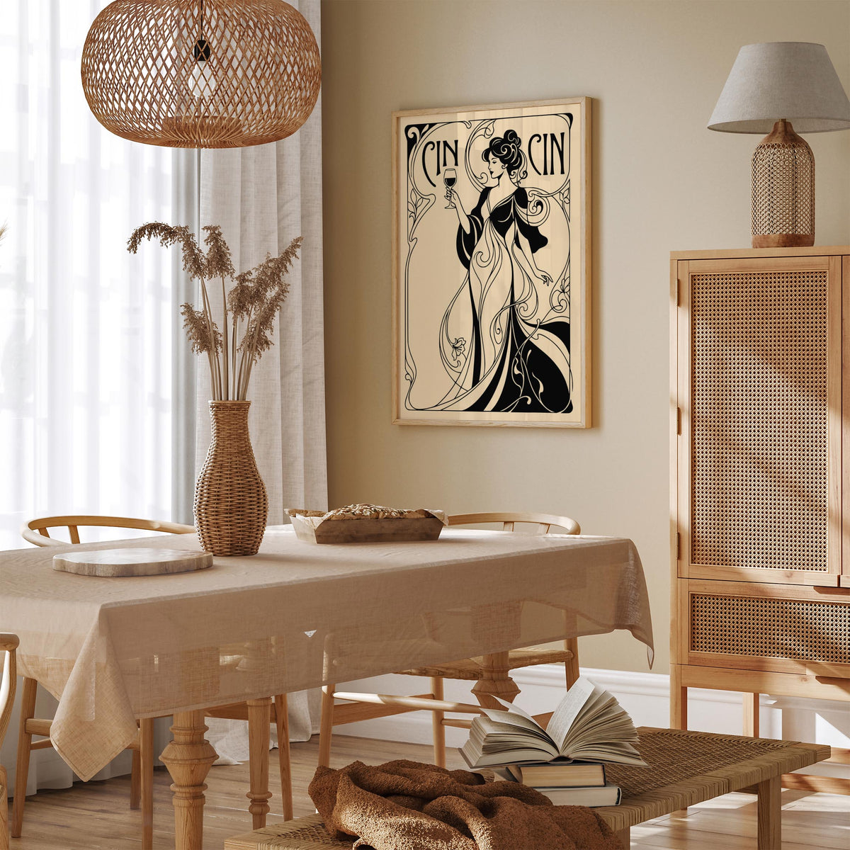 Cin Cin Woman and Wine Poster