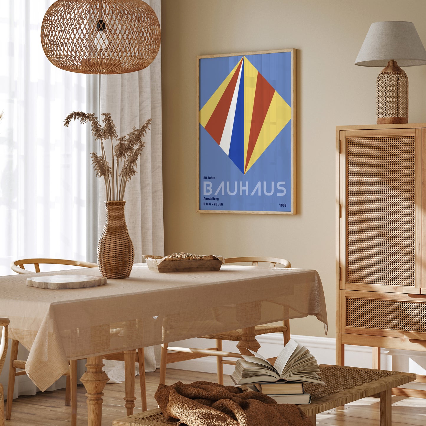 Bauhaus Ausstellung Vintage Art Print