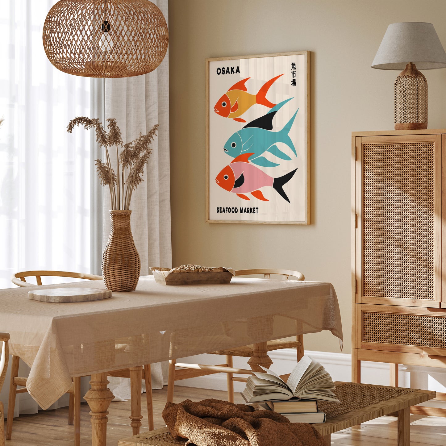 Osaka Seafood Market Poster 2025