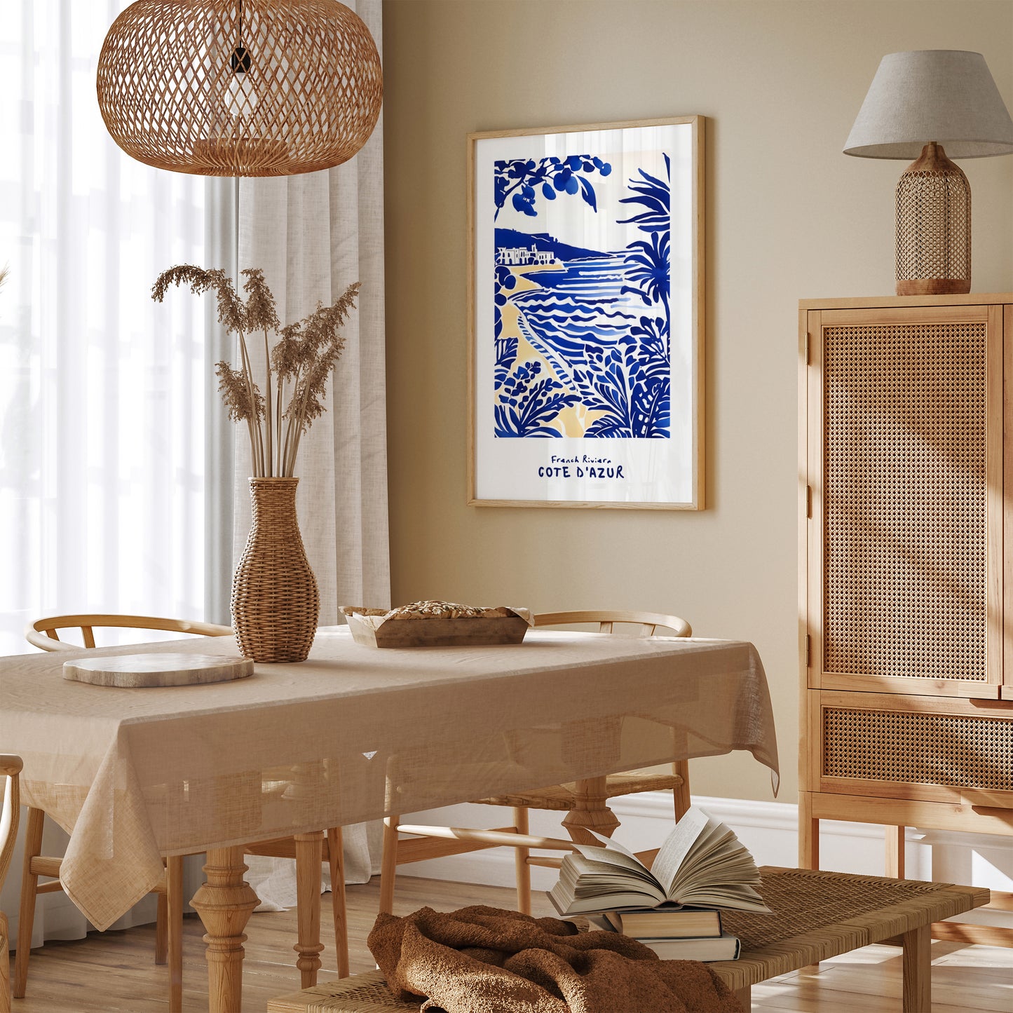 Vintage Cote D’Azur Beach Travel Poster