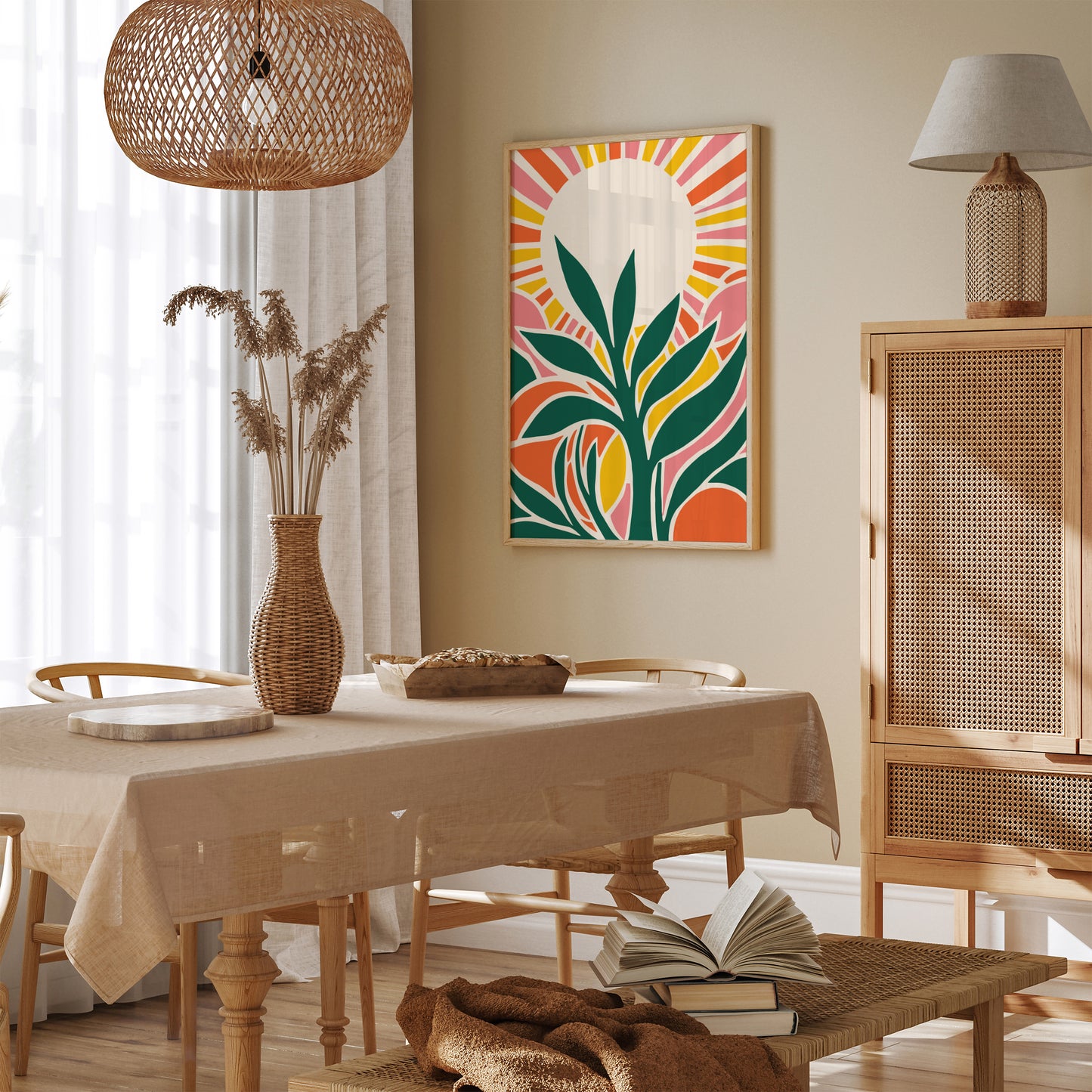 Colorful Farmhouse Kitchen Wall Decor