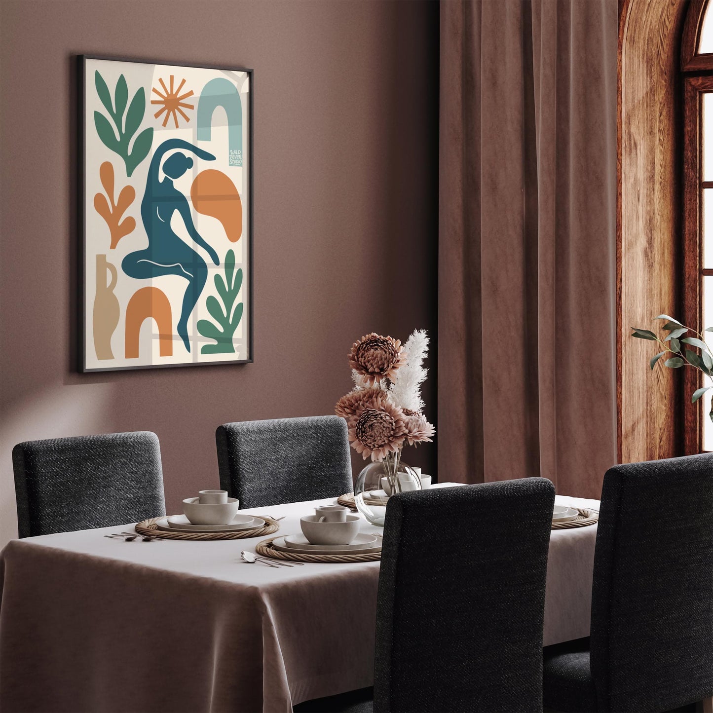 Modern Abstract Figurative - Contemporary Wall Art Print