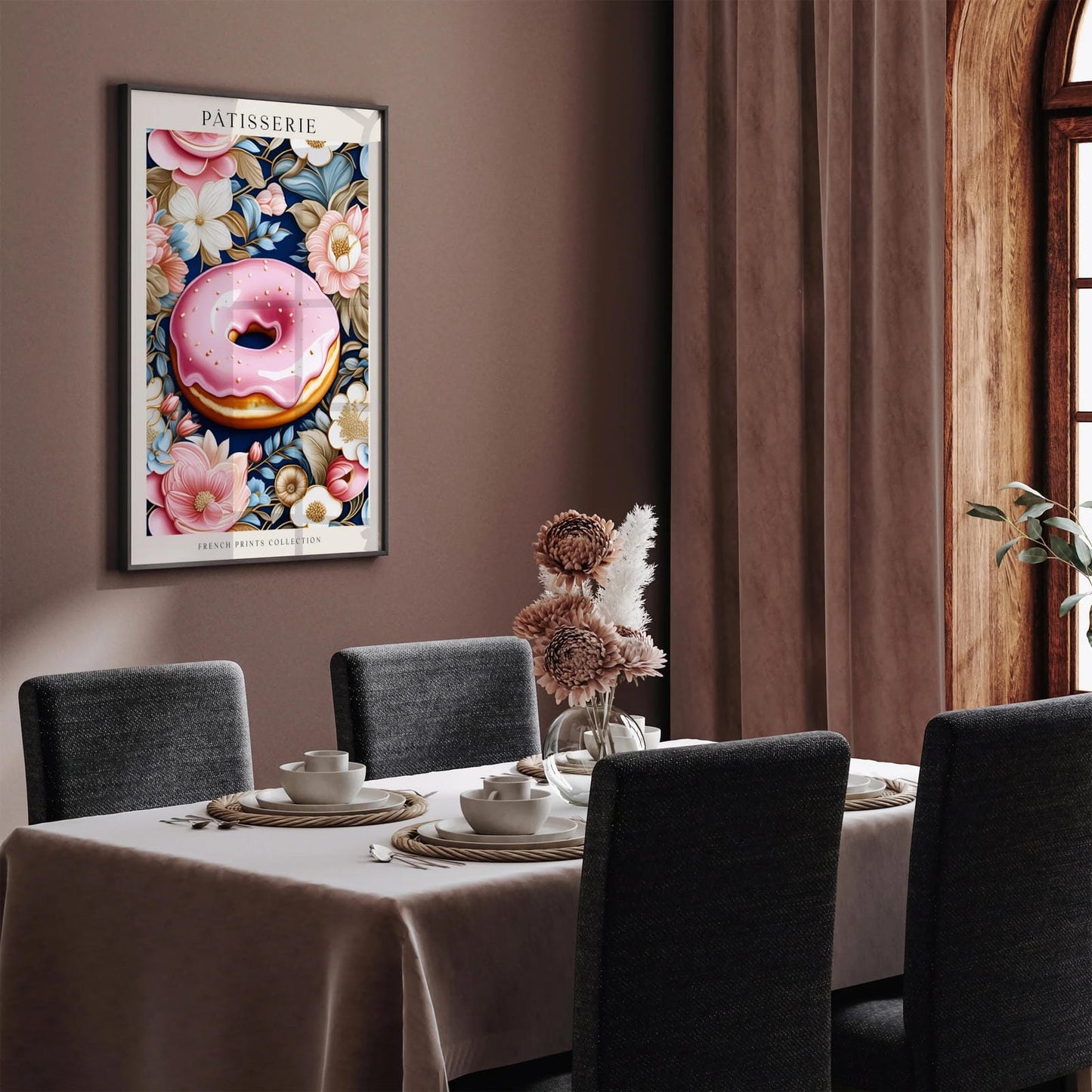 Elegant Patisserie Delights: Victorian Wall Art