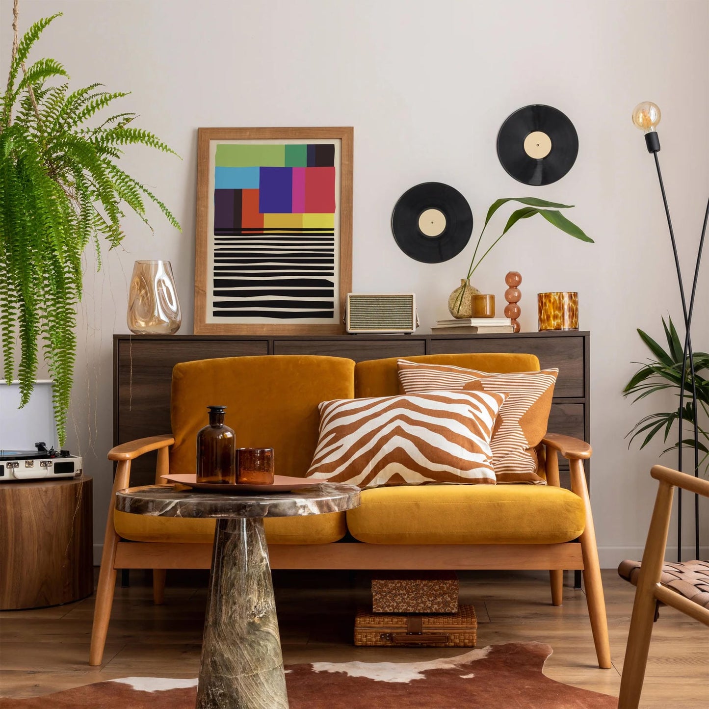 Colorblocks - Mid Century Art Print