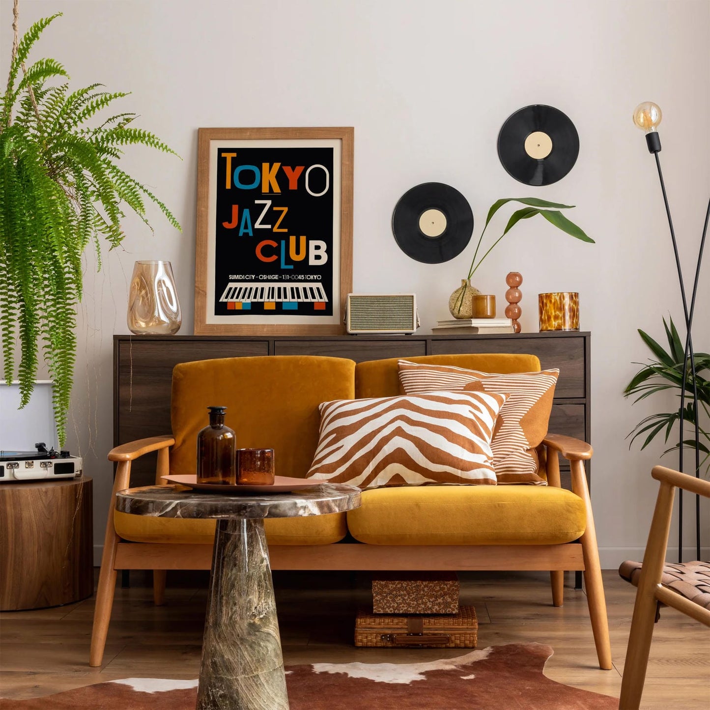 Tokyo Jazz Club Vintage Poster Print