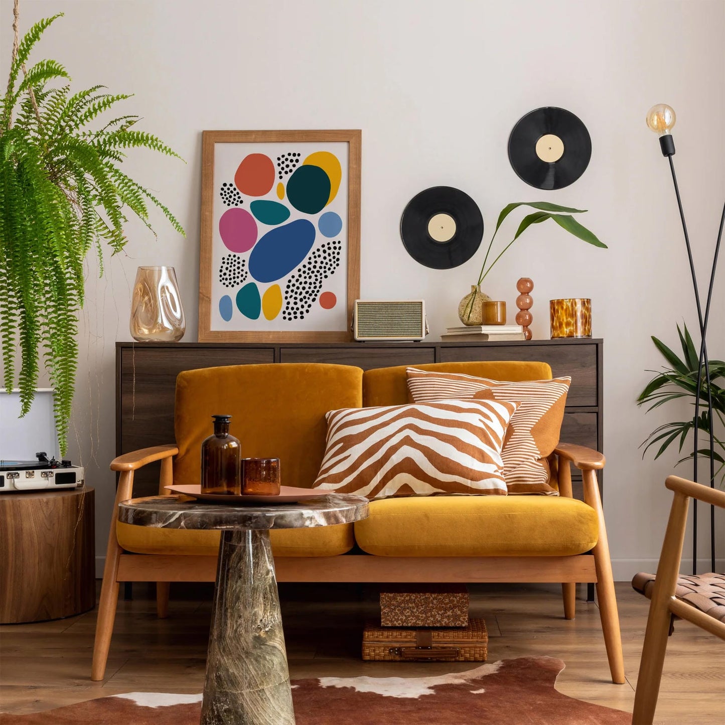 Abstract Colorful Spots Poster