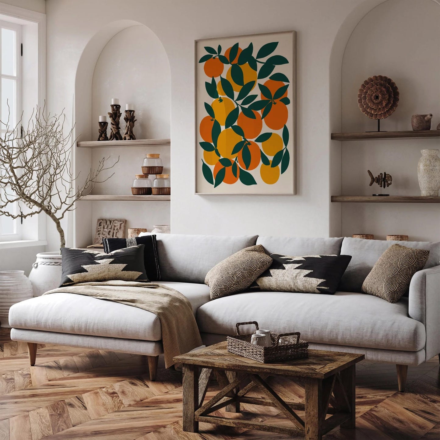 Oranges Fruit Kitchen Art Print