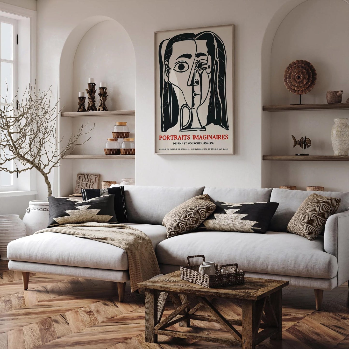 Portraits Imaginaires, Picasso Cubism Poster